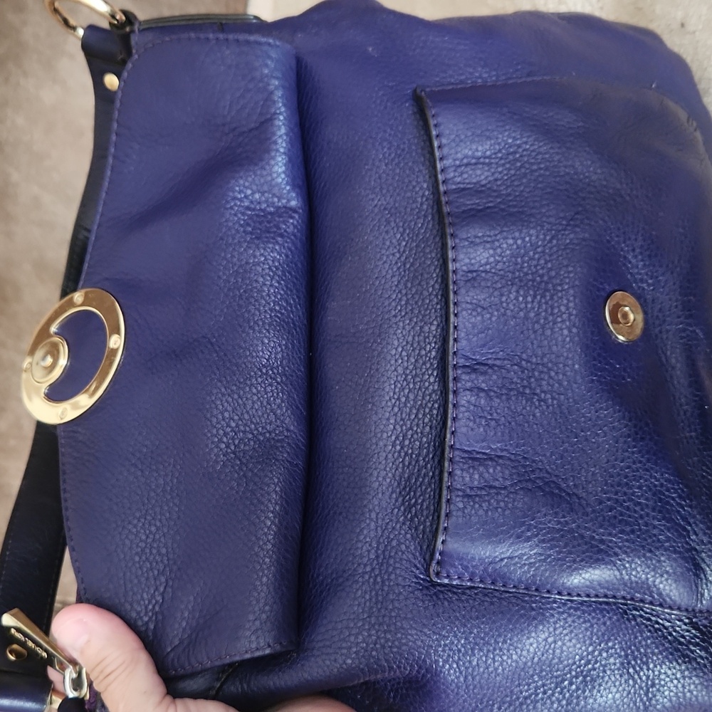 Michael Kors Purple Leather Shoulder Bag - Picture 11 of 12